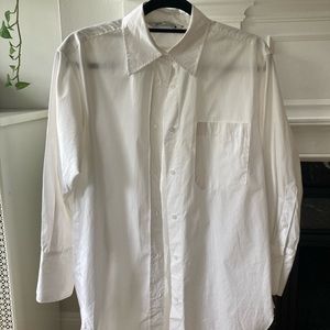 Oversized White button down